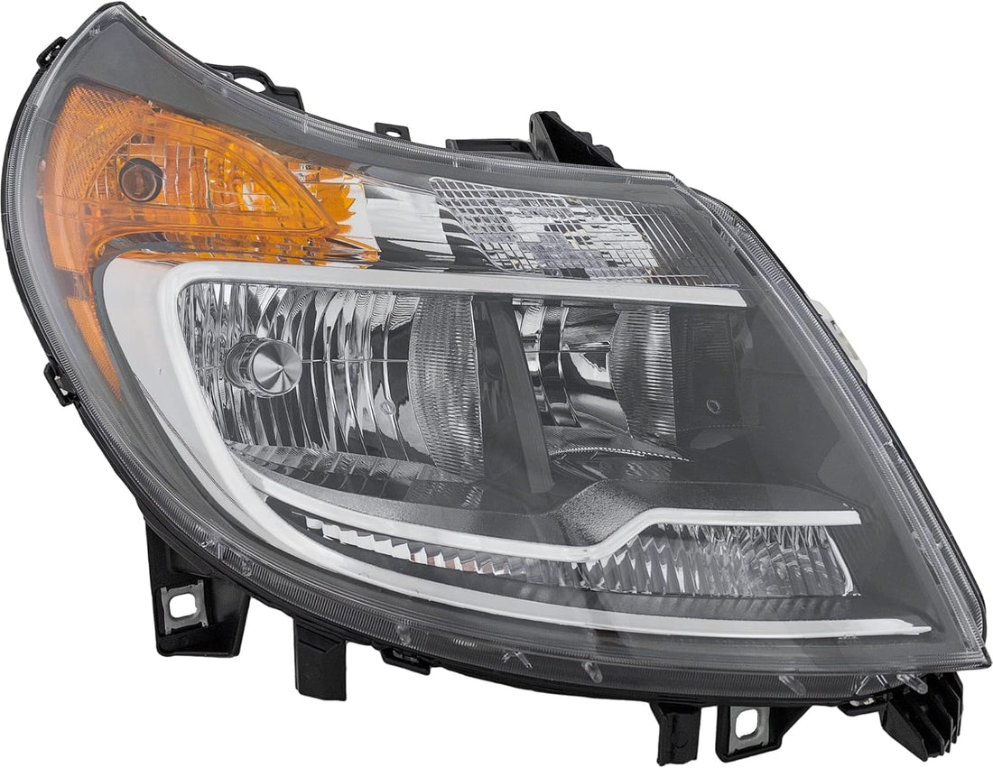 Front Head Light Assembly Right Passenger Side Direct Replacement Compatible With 2014-2022 Ram ProMaster 1500 2500 3500 CH2503291 68154588AL 68154588AK 68154588