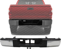 Rear Step Bumper Assembly Chrome Steel Direct Replacement Compatible With 2014-2021 Toyota Tundra TO1103119 521520C030 521510C100 520570C0