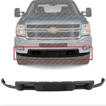 Front Bumper Lower Valance Air Deflector Textured Direct Replacement Compatible With 2011-2014 Chevrolet Silverado 2500 HD / 3500 HD GM1092213 19370763