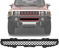 Front Bumper Lower Grille Textured Gray Plastic Without Fog Light Holes Direct Replacement Compatible With 2006-2010 Hummer H3 HU1036100 25821170