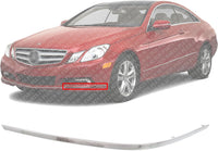 Front Bumper Outer Trim Molding Chrome Direct Replacement Compatible With 2010-2013 Mercedes Benz E-Class MB1046115 2078851921