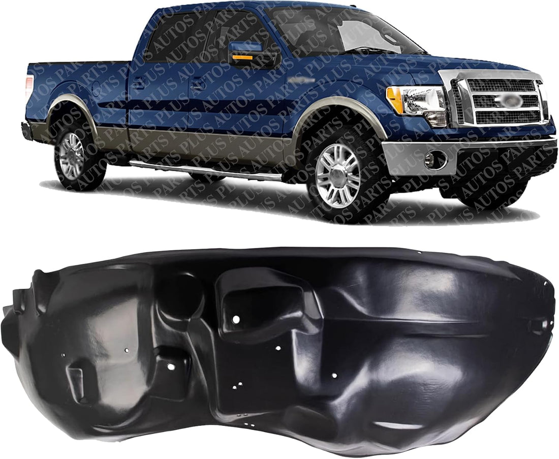 Front Fender Liner Right Passenger Side Direct Replacement Compatible With 2009-2014 Ford F-150 FO1249138 9L3Z16102A