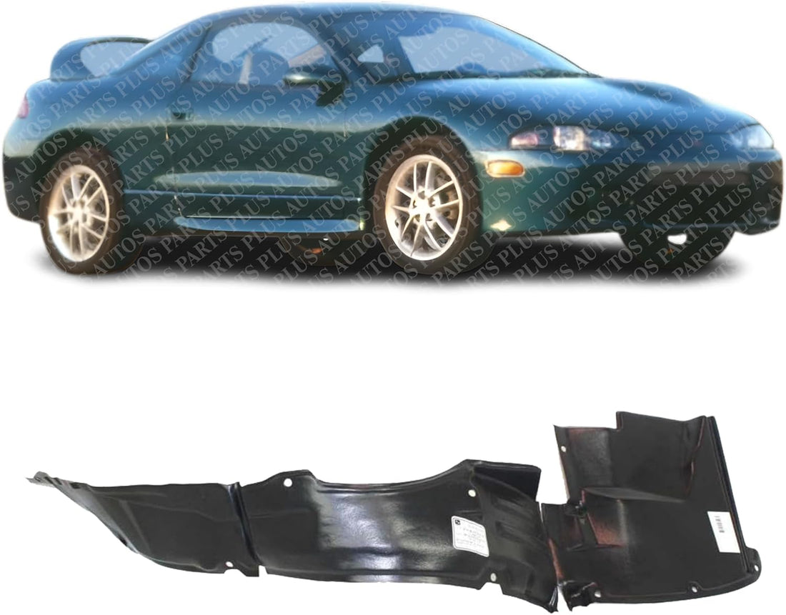 Front Fender Liner Right Passenger Side Direct Replacement Compatible With 1995-1999 Mitsubishi Eclipse / 1996-1998 Eagle Talon MI1251102 MR162460