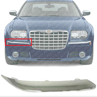 Front Bumper Molding Chrome Right Passenger Side Direct Replacement Compatible With 2005-2010 Chrysler 300 CH1059127 4805938AA