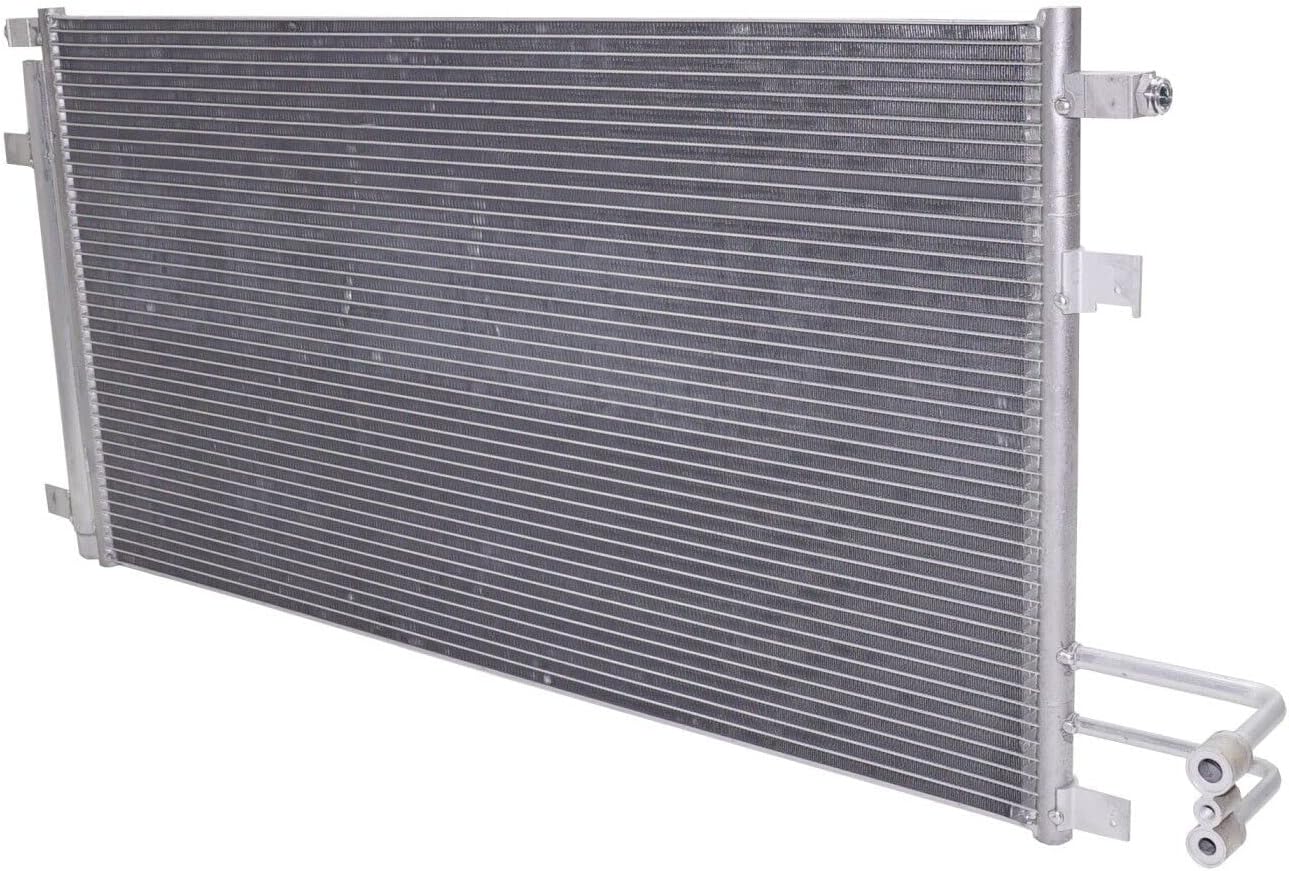 A/C Condenser Aluminum Core 5.3L 6.2L Gas/Flex Engines Direct Replacement Compatible With 2014-2019 Chevrolet Silverado/GMC Sierra 1500 GM3030306 84537373