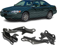Set of 2 Front Hood Hinge Right Passenger & Left Driver Side Direct Replacement Compatible with 1997-1999 Toyota Camry TO1236104 TO1236103 53410AA010 53420AA010