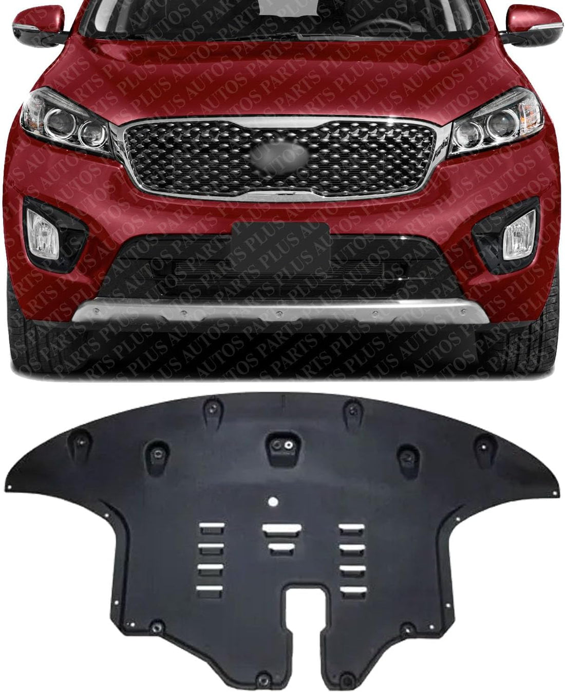 Front Engine Splash Shield Under Cover Direct Replacement Compatible with 2016-2020 Kia Sorento KI1228155 29110C6500