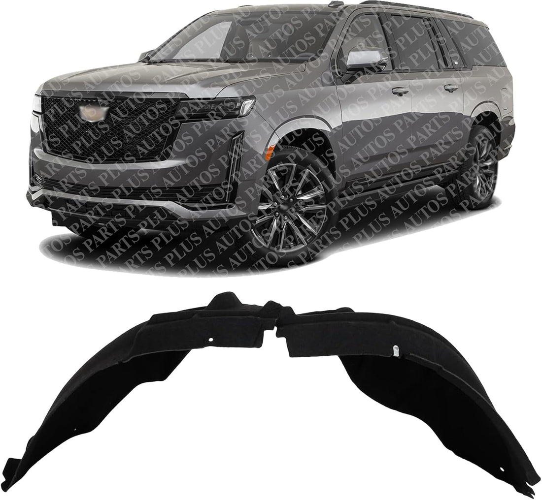Front Inner Fender Liner Left Driver Side Direct Replacement Compatible With 2021-2024 Cadillac Escalade GM1248321 84856827