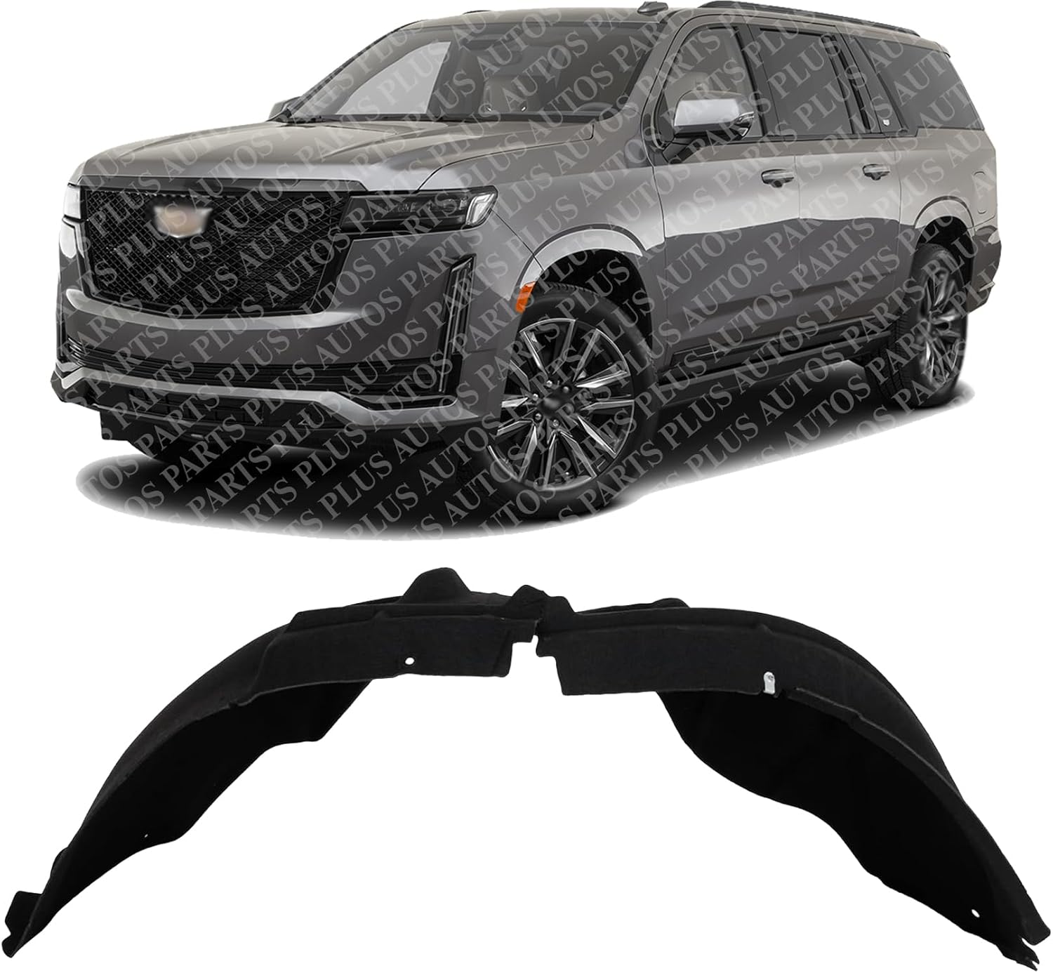 Front Inner Fender Liner Left Driver Side Direct Replacement Compatible With 2021-2024 Cadillac Escalade GM1248321 84856827