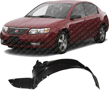 Front Fender Liner Left Driver Side Direct Replacement Compatible With 2003-2007 Saturn Ion GM1248134 22663892