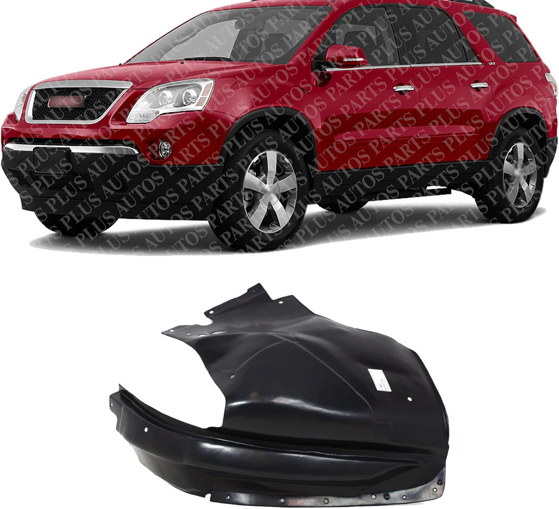 Front Fender Liner Rear Section Left Driver Side Direct Replacement Compatible With 2007-2012 GMC Acadia GM1248185 25849005