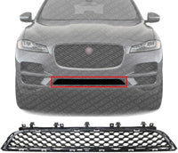 Front Bumper Grille Center Textured Plastic Direct Replacement Compatible With 2017-2020 Jaguar F-Pace JA1036103 T4A6255