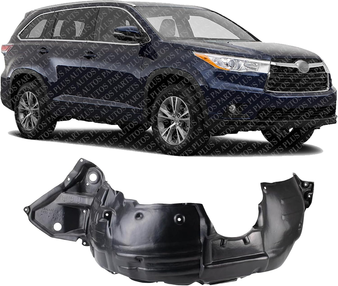 Front Fender Liner Left Driver Side Direct Replacement Compatible With 2014-2019 Toyota Highlander TO1248194 538060E150
