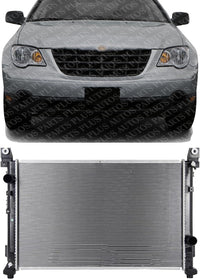 Front Radiator Aluminum Core Direct Replacement Compatible With 2014-2018 Jeep Cherokee CH3010363 CH3010371 68197299AC 68229284AB
