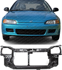 Front Radiator Support Assembly Steel Direct Replacement Compatible With 1992-1995 Honda Civic HO1225104 60400SR3A00ZZ