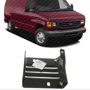 Front Bumper Lower Bracket Right Passenger Side Direct Replacement Compatible With 1992-2007 Ford E-Series Van FO1067145 F2UZ17B883A
