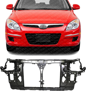 Front Radiator Support Plastic Direct Replacement Compatible With 2009-2012 Hyundai Elantra HY1225159 641012L000