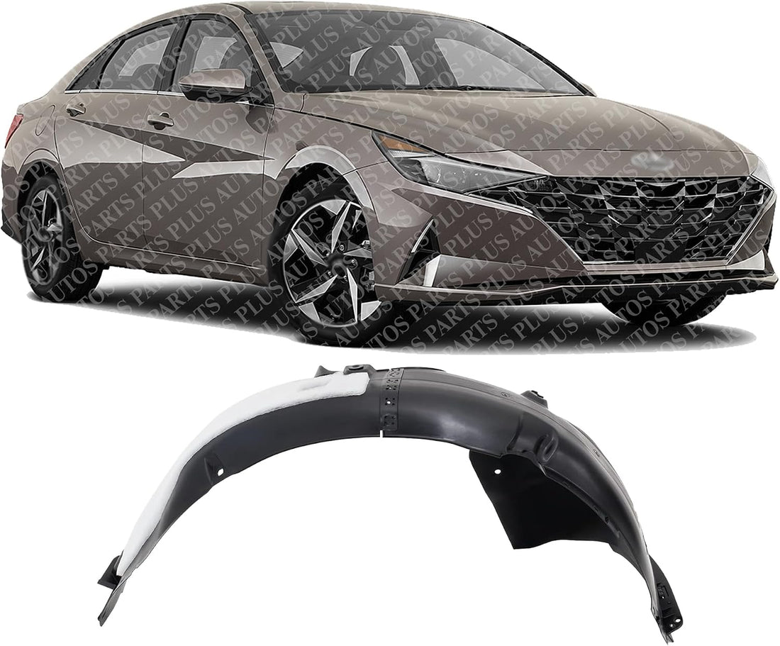 Front Fender Liner Right Passenger Side Direct Replacement Compatible With 2021-2023 Hyundai Elantra HY1249187 86812AA000