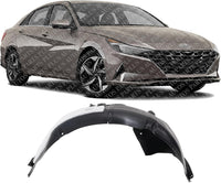 Front Fender Liner Right Passenger Side Direct Replacement Compatible With 2021-2023 Hyundai Elantra HY1249187 86812AA000