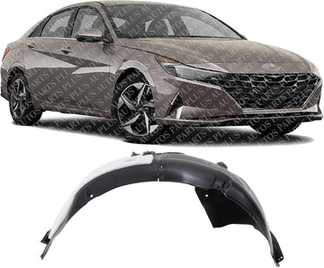 Front Fender Liner Right Passenger Side Direct Replacement Compatible With 2021-2023 Hyundai Elantra HY1249187 86812AA000
