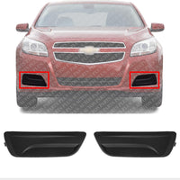 Set Of 2 Front Fog Light Cover Left Driver & Right Passenger Side Direct Replacement Compatible With 2013-2015 Chevrolet Malibu GM1039141 GM1038141 20768847 20768848