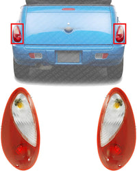 Set Of 2 Tail Light Assembly Left Driver & Right Passenger Side Direct Replacement Compatible With 2006-2010 Chrysler PT CH2819109 CH2818108 5116222AB 5116223AB