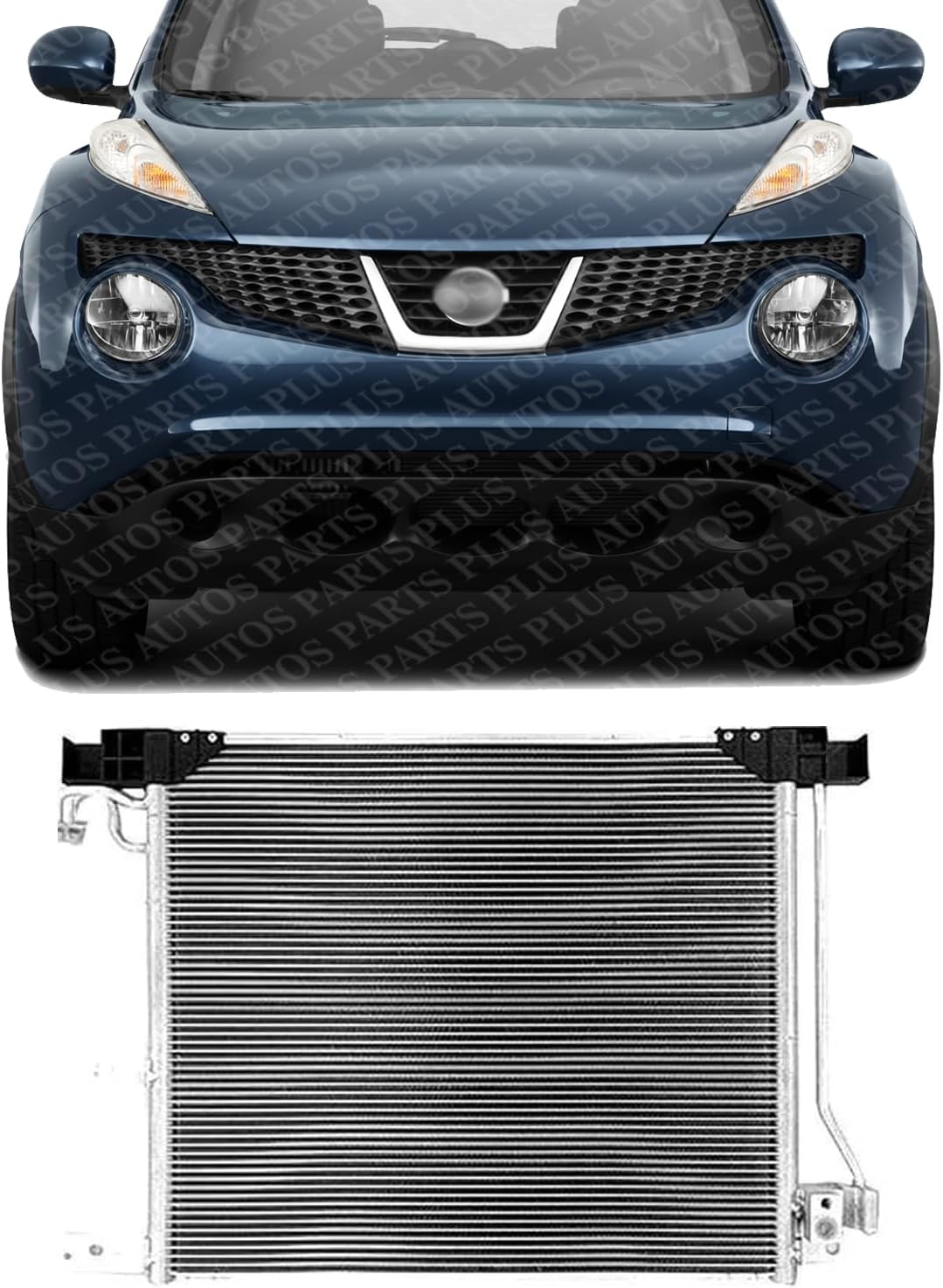 Front AC Condenser Aluminum Core Direct Replacement Compatible With 2011-2017 Nissan Juke NI3030168 921103DD0A