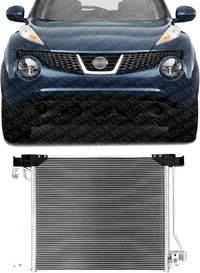 Front AC Condenser Aluminum Core Direct Replacement Compatible With 2011-2017 Nissan Juke NI3030168 921103DD0A