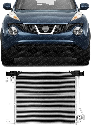 Front AC Condenser Aluminum Core Direct Replacement Compatible With 2011-2017 Nissan Juke NI3030168 921103DD0A