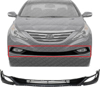 Front Bumper Lower Grille Primed Direct Replacement Compatible With 2014 Hyundai Sonata HY1036133 865123Q700