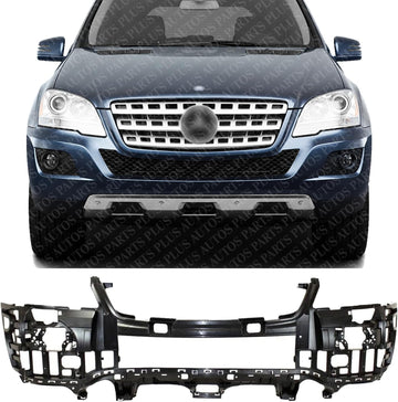 Front Bumper Cover Support Frame Plastic Direct Replacement Compatible With 2006-2011 Mercedes Benz ML-Class MB1025100 1648850165