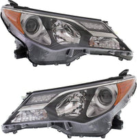 Set Of 2 Front Head Light Assembly Left Driver & Right Passenger Side Direct Replacement Compatible With 2013-2015 Toyota RAV4 TO2503217 TO2502217 811100R042 811500R042