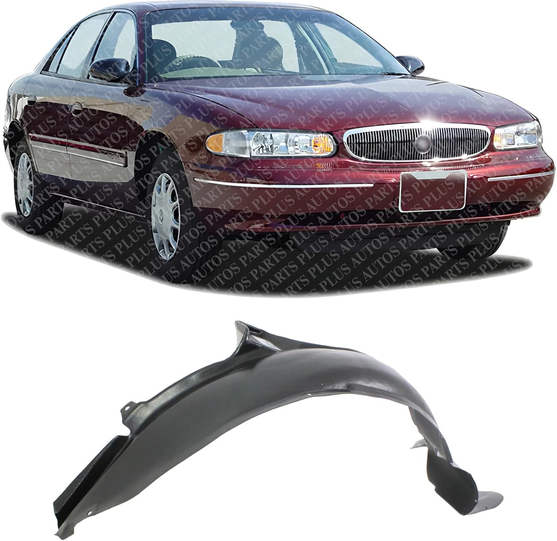 Front Fender Liner Right Passenger Side Direct Replacement Compatible With 1997-2005 Buick Century / 1997-2004 Regal GM1249109 10430448