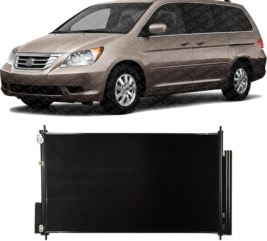 Front A/C Condenser Aluminum Core Direct Replacement Compatible With 2005-2010 Honda Odyssey HO3030137 80110SHJ305 80110SHJA02
