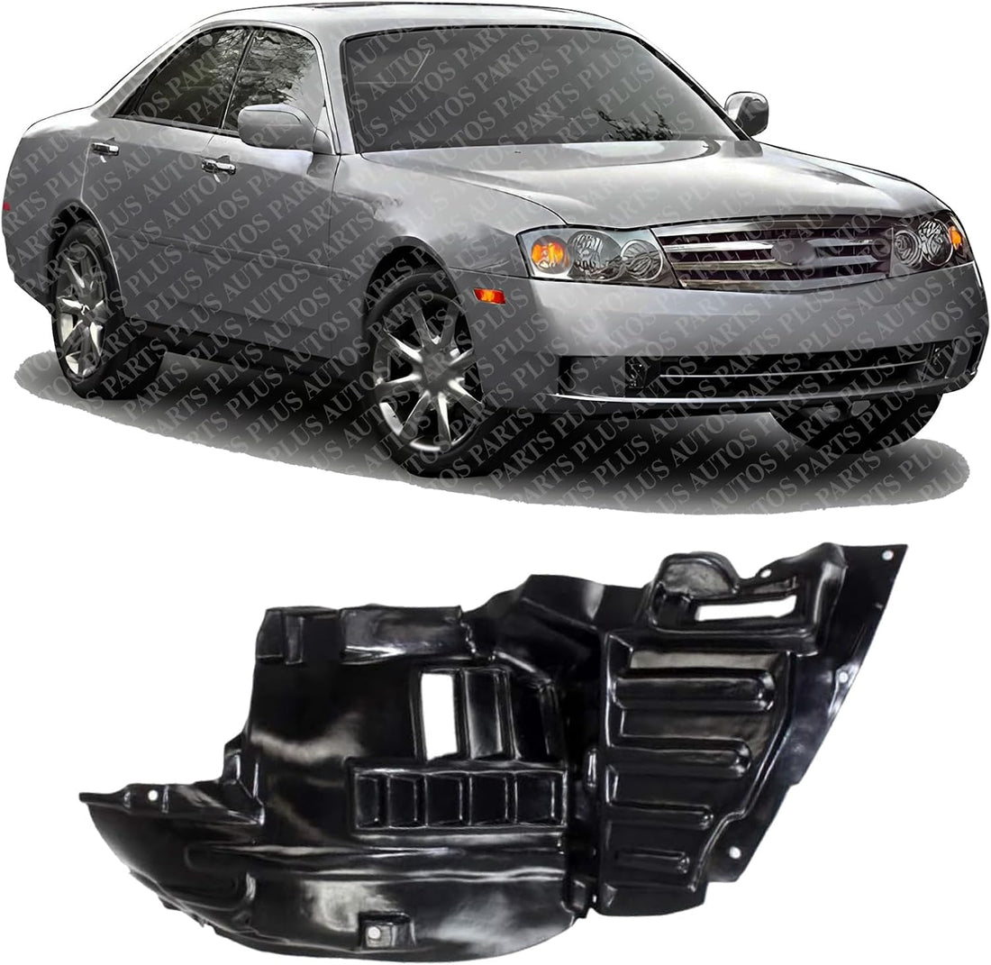 Front Section Fender Liner Right Passenger Side Direct Replacement Compatible With 2003-2004 Infiniti M45 IN1249108 63840CR900