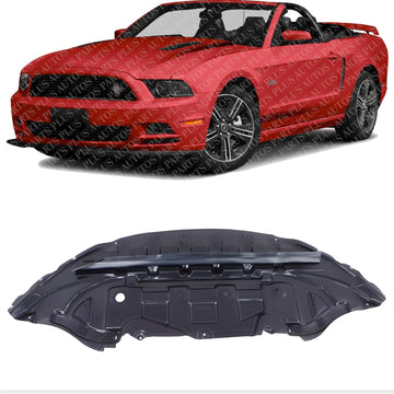 Front Engine Splash Shield Under Cover Stone Deflector Direct Replacement Compatible with 2013-2014 Ford Mustang FO1228130 DR3Z17626B