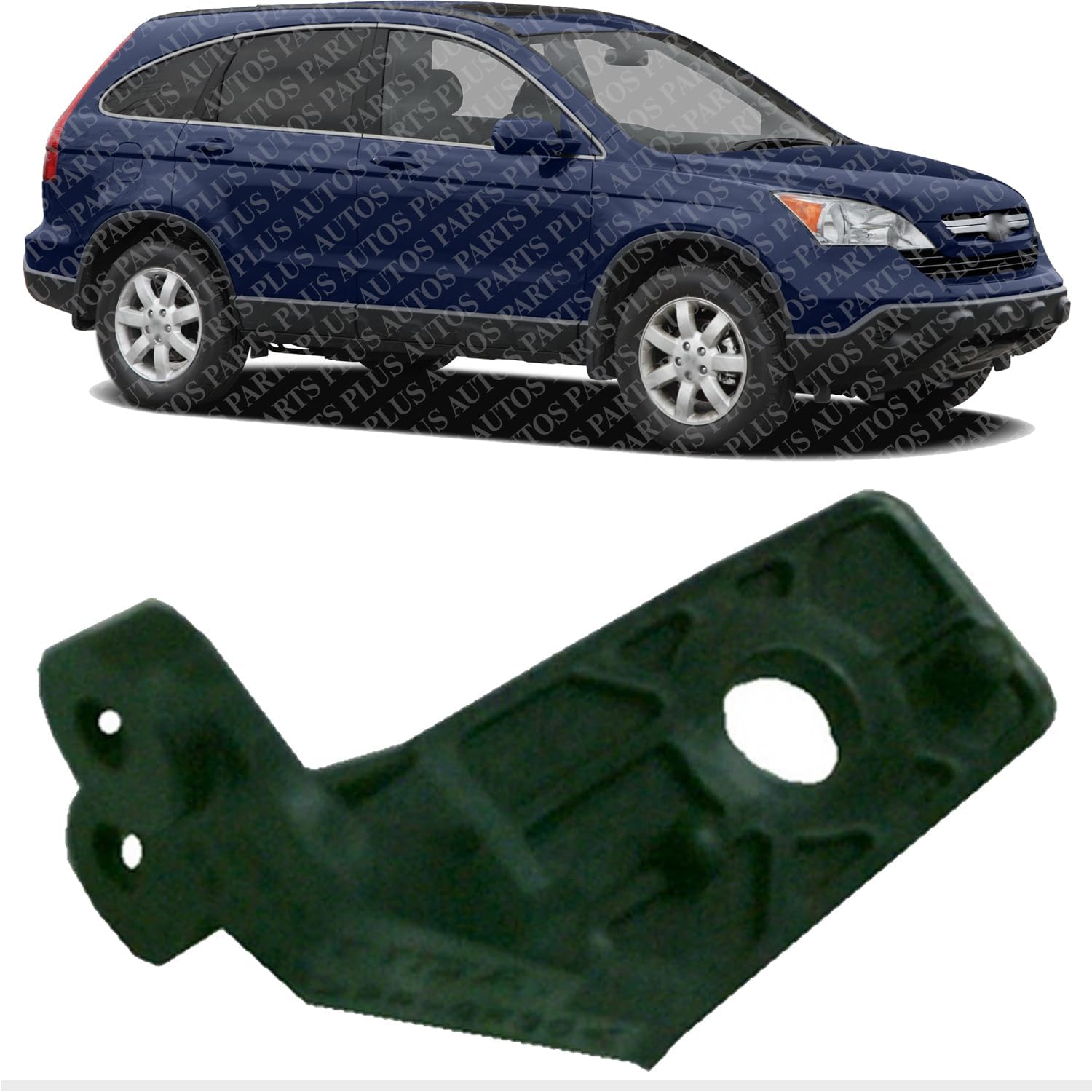Front Head Light Lower Bracket Right Passenger Side Direct Replacement Compatible With 2007-2011 Honda CR-V HO2509113 06100SWAA21