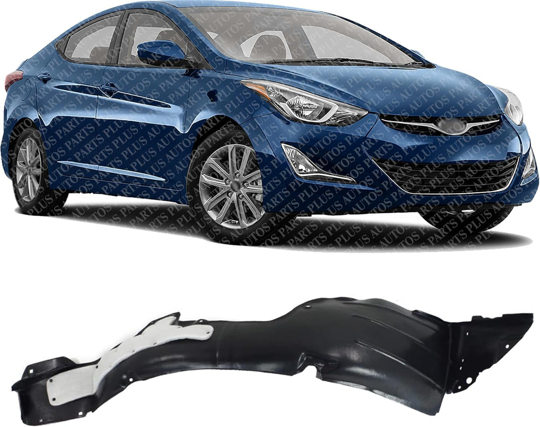 Front Fender Liner Right Passenger Side Direct Replacement Compatible With 2014-2016 Hyundai Elantra HY1249133 868123X700