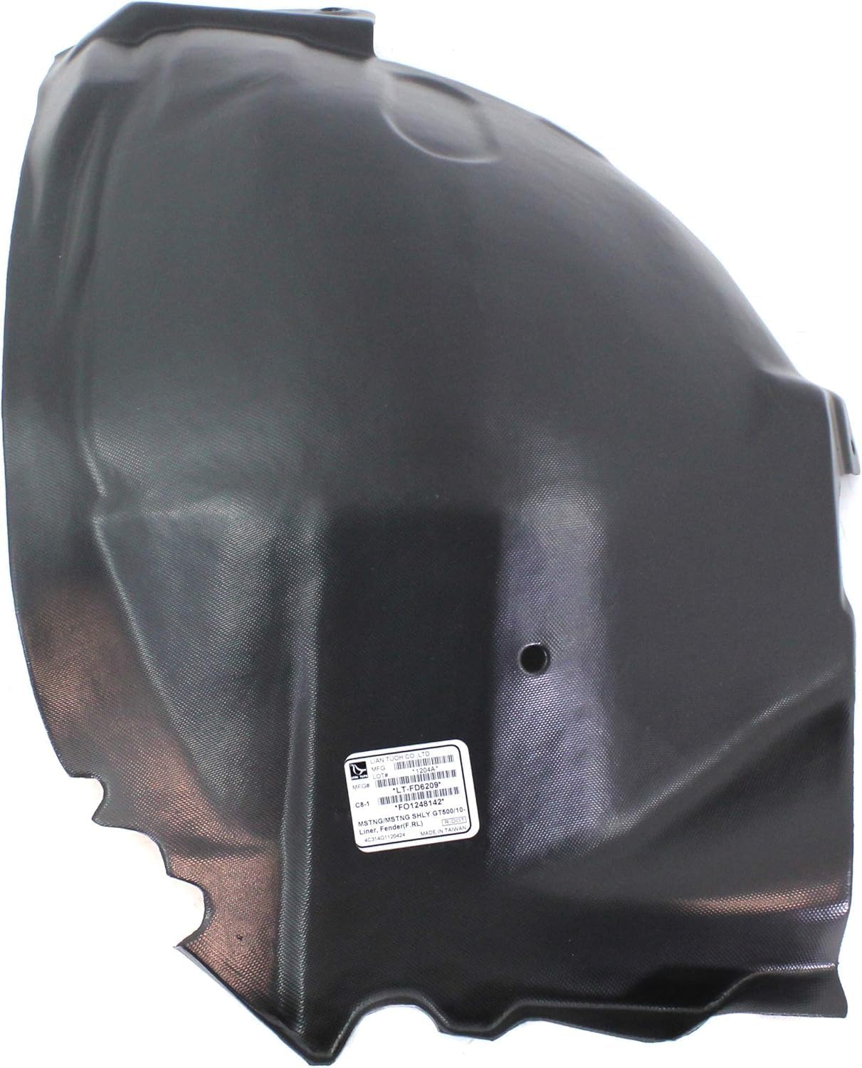 Front Fender Liner Rear Section Left Driver Side Direct Replacement Compatible With 2010-2014 Ford Mustang FO1248142 AR3Z16103B