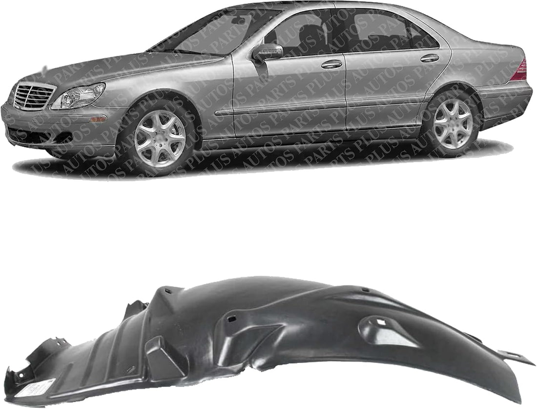 Front Section Fender Liner Left Driver Side Direct Replacement Compatible With 2003-2006 Mercedes Benz S-Class MB1248116 2206904530