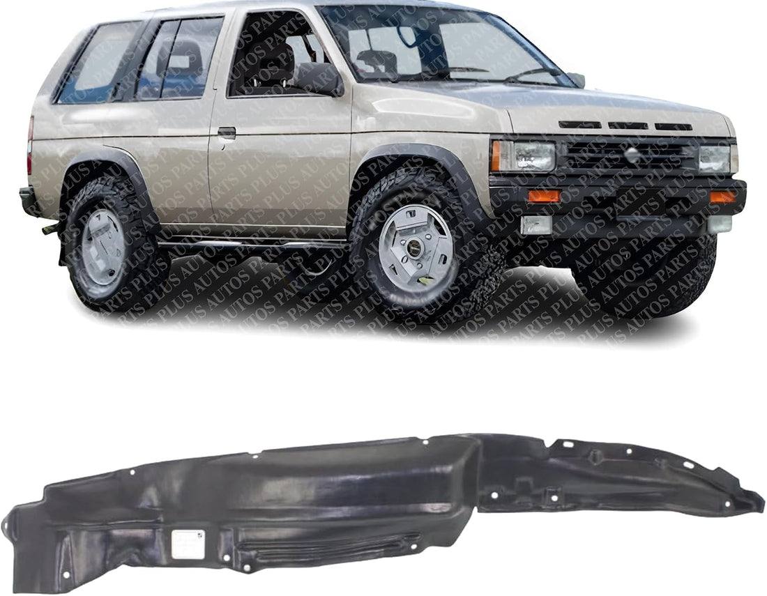Front Fender Liner Right Passenger Side Direct Replacement Compatible With 1986-1997 Nissan Pickup / 1987-1995 Nissan Pathfinder NI1249102 6388031G01
