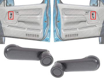 AUTOS PARTS PLUS Front Or Rear Window Crank Gray Direct Replacement Compatible with 1986-1997 Nissan Pickup / 1998-2004 Frontier 8076001G2 8076051S00