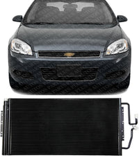 Front A/C Condenser Aluminum Core Direct Replacement Compatible With 2006-2011 Chevrolet Impala / 2006-2007 Chevrolet Monte Carlo / 2006-2008 Pontiac Grand Prix GM3030267 89019322