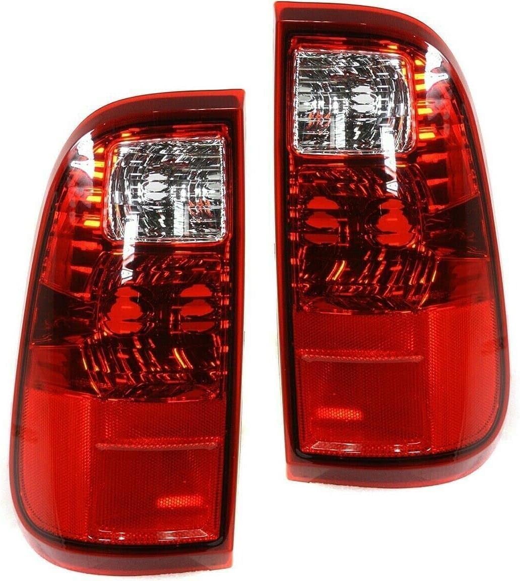Set Of 2 Tail Light Left Driver & Right Passenger side Direct Replacement Compatible With 2008-2016 Ford F-Series FO2801208 FO2800208 BC3Z13405A BC3Z13404A