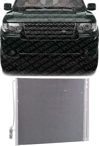 Front AC Condenser Aluminum Core Direct Replacement Compatible With 2006-2012 Land Rover Range Rover RO3030110 LR010843