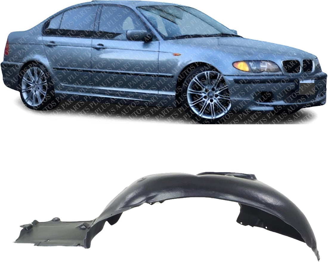 Front Fender Liner Rear Section Right Passenger Side Direct Replacement Compatible with 1999-2005 BMW 3-Series BM1251103 51717039678