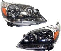 Set Of 2 Front Headlight Assembly Right Passenger & Left Driver Side Direct Replacement Compatible With 2005-2007 Honda Odyssey 33151SHJA01-PFM 33101SHJA01-PFM