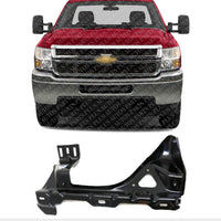 Front Radiator Support Bracket Steel Right Passenger Side Direct Replacement Compatible With 2007-2010 Chevrolet Silverado / 2007-2014 GMC Sierra GM1225319 25804175