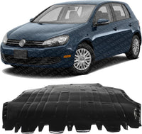 Front Engine Splash Shield Under Cover Plastic Direct Replacement Compatible with 2005-2006 Volkswagen Jetta / 2010-2014 Golf VW1228104 VW1228116 1K0825237AE 1K0825237AG