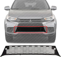Front Bumper Lower Grille Textured Plastic Direct Replacement Compatible With 2018-2019 Mitsubishi Outlander MI1036111 6402A505